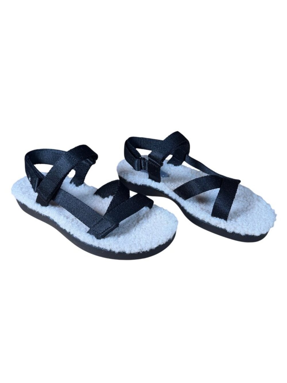 Everlane The ReNew Teddy Sport Sandal Black Size 8 New in Box
